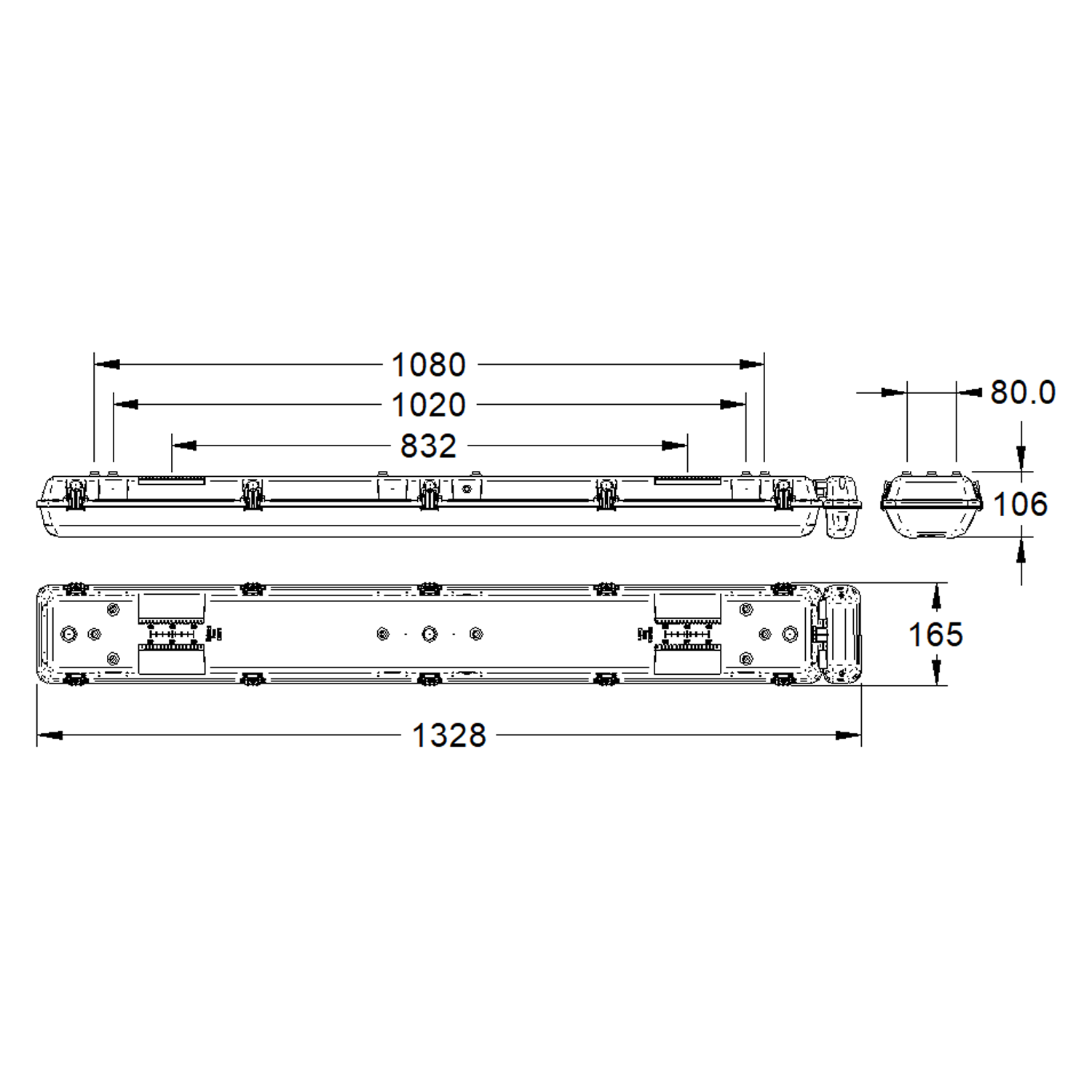 Argonaut Plus and Argonaut Pro with Pod 1200mm Batten